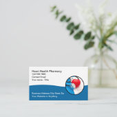 薬局テーマモダンヘルスビジネスカード 予約カード (スタンド正面)