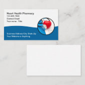 薬局テーマモダンヘルスビジネスカード 予約カード (正面/裏面)