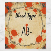 薬局ハロウィーンヴィンテージ吸血鬼 ワインラベル (シングルラベル)