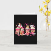 薬局バレンタインコーヒーバレンタインデー カード (黄色い花)