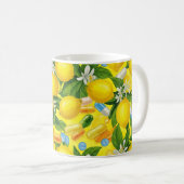 薬局パーソナライズされたマグレモンイエロー コーヒーマグカップ (正面右)