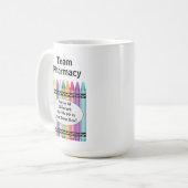 薬局パーソナライズされた技術者の大型コーヒーマグ コーヒーマグカップ (正面左)