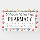 薬局パーソナライズされた鑑賞週間祝 横断幕 (横)