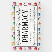 薬局パーソナライズされた鑑賞週間祝 横断幕 (縦)