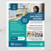 薬局フライヤーテンプレート (正面/裏面)