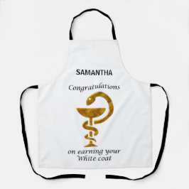 薬局ホワイトコート式おめでとうございます エプロン
