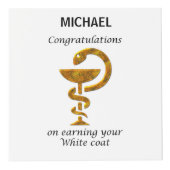 薬局ホワイトコート式おめでとうございます フォトキューブ (右)