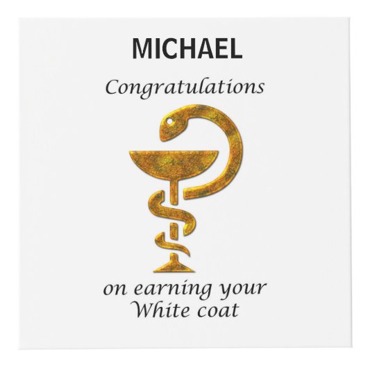 薬局ホワイトコート式おめでとうございます フォトキューブ (右)
