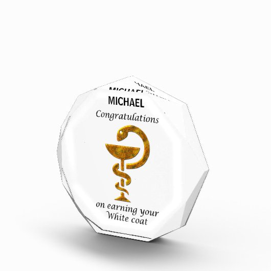 薬局ホワイトコート式おめでとうございます フォトブロック (右)