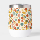 薬局ボホパーソナライズされたステムレスワインタンブラー (正面)