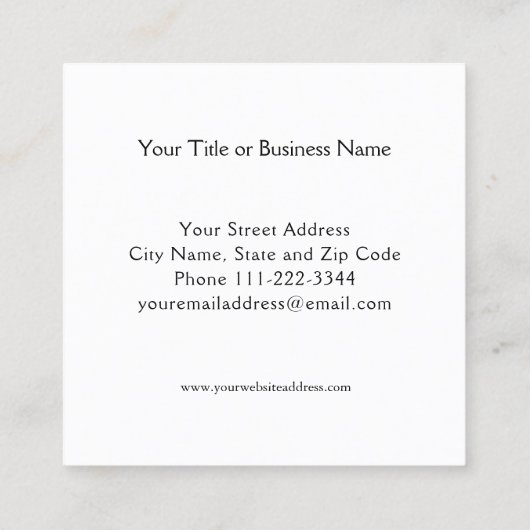 薬局モルタルペスルロゴ名刺 スクエア名刺 (裏面)