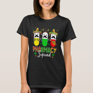 薬局分隊Cinco De Mayoパーティー薬剤師メシ Tシャツ