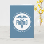 薬局卒業薬剤師PharmD医師 カード (黄色い花)