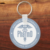 薬局卒業薬剤師PharmD医師 キーホルダー (正面)