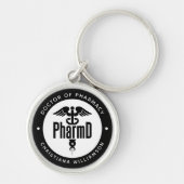 薬局卒業薬剤師PharmD医師 キーホルダー (正面)