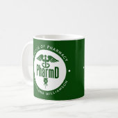 薬局卒業薬剤師PharmD医師 コーヒーマグカップ (正面左)