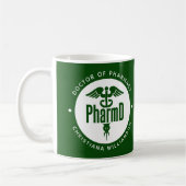 薬局卒業薬剤師PharmD医師 コーヒーマグカップ (左)