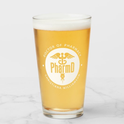 薬局卒業薬剤師PharmD医師 タンブラーグラス (ドリンク正面)