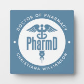 薬局卒業薬剤師PharmD医師 フォトプラーク (正面)