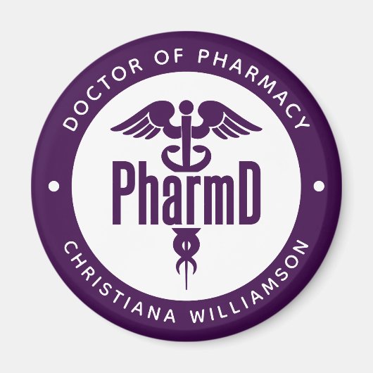 薬局卒業薬剤師PharmD医師 マグネット (正面)