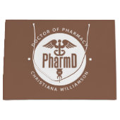 薬局卒業薬剤師PharmD医師 ラージペーパーバッグ (正面)