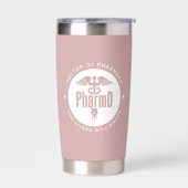 薬局卒業薬剤師PharmD医師 保温保冷タンブラー (左面)