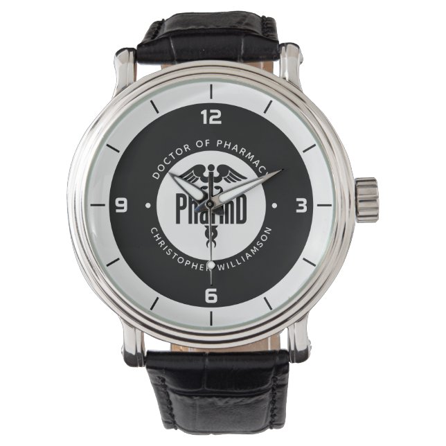薬局卒業薬剤師PharmD医師 腕時計 (正面)