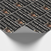 薬局名パーソナライズされた卒業年写真 ラッピングペーパー (角)