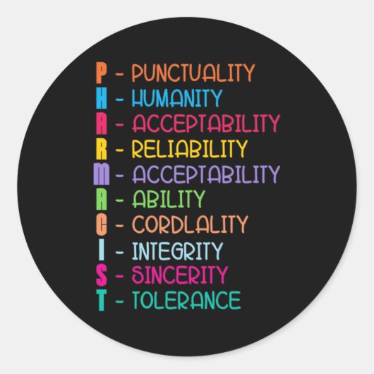 薬局引用文テック薬剤師薬剤師 ラウンドシール (正面)