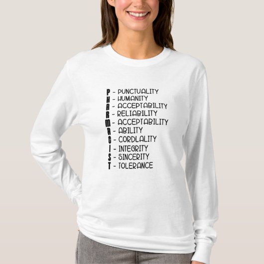 薬局引用文薬剤師薬剤師技術 Tシャツ (正面)
