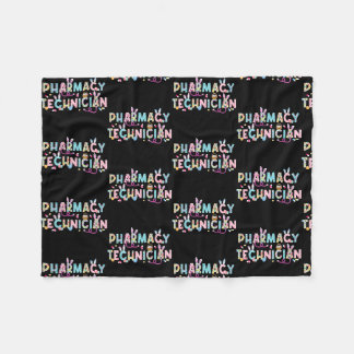 薬局技おもしろい術者バニー薬剤師ハッピー フリースブランケット