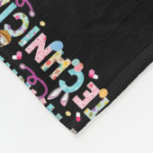 薬局技おもしろい術者バニー薬剤師ハッピー フリースブランケット (角)