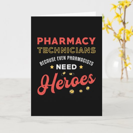 薬局技師技術薬剤師 カード (黄色い花)