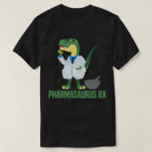 薬局技師薬剤師Pharmasaurus RX Di Tシャツ (デザイン正面)