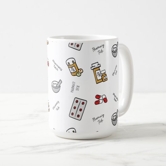 薬局技術アイコン コーヒーマグカップ (正面右)