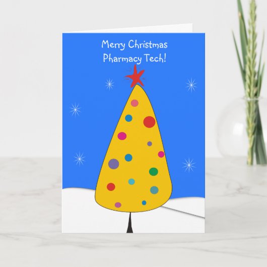 薬局技術クリスマスカード#4青 シーズンカード (正面)
