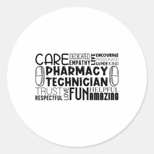 薬局技術引用文医学薬剤師技術者 ラウンドシール (正面)