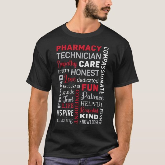 薬局技術技術技術者のPharm Tシャツ (正面)