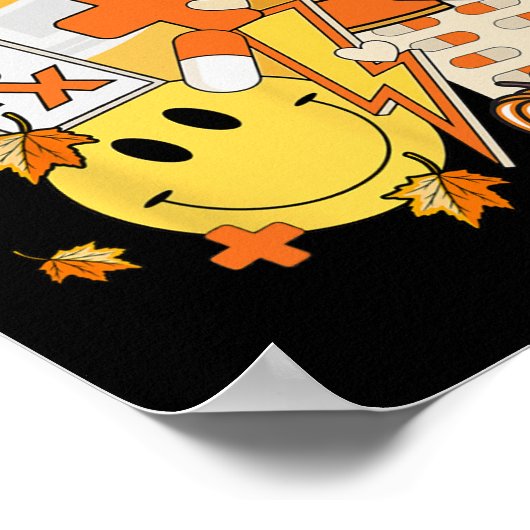 薬局技術技術者薬剤師学生秋V ポスター (角)