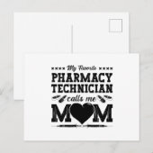 薬局技術者が私にママ薬剤師ギフトを呼び出す ポストカード (正面/裏面)