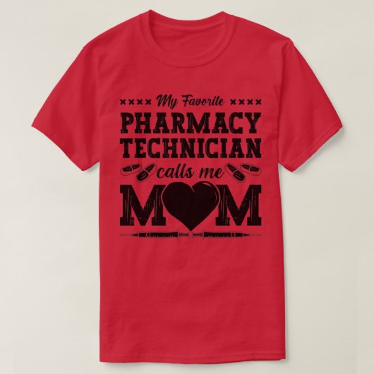 薬局技術者が私に電話するママ薬剤師ギフト1 Tシャツ (デザイン正面)