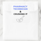 薬局技術者と粉砕It 2 スクエアシール (バッグ)