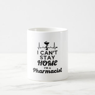 薬局技術者の薬剤師I家に残ることができない コーヒーマグカップ