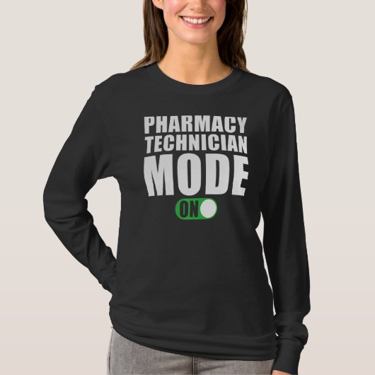 薬局技術者の薬局技術者モード Tシャツ (正面)