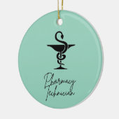 薬局技術者オーナメント セラミックオーナメント (左)