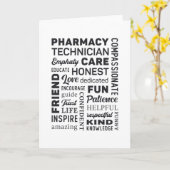 薬局技術者専門医薬薬剤師ギフト カード (黄色い花)