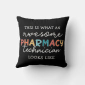 薬局技術者素晴らし薬局技術おもしろい クッション (裏面)