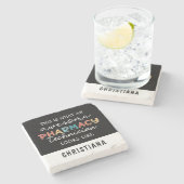 薬局技術者素晴らし薬局技術おもしろい ストーンコースター (横)