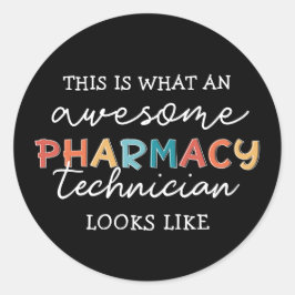 薬局技術者素晴らし薬局技術おもしろい ラウンドシール