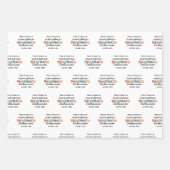 薬局技術者素晴らし薬局技術おもしろい ラッピングペーパーシート (正面3)